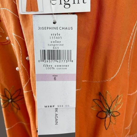 NWT Josephine Chaus Orange Skirt and Matching Top - Picture 14 of 16